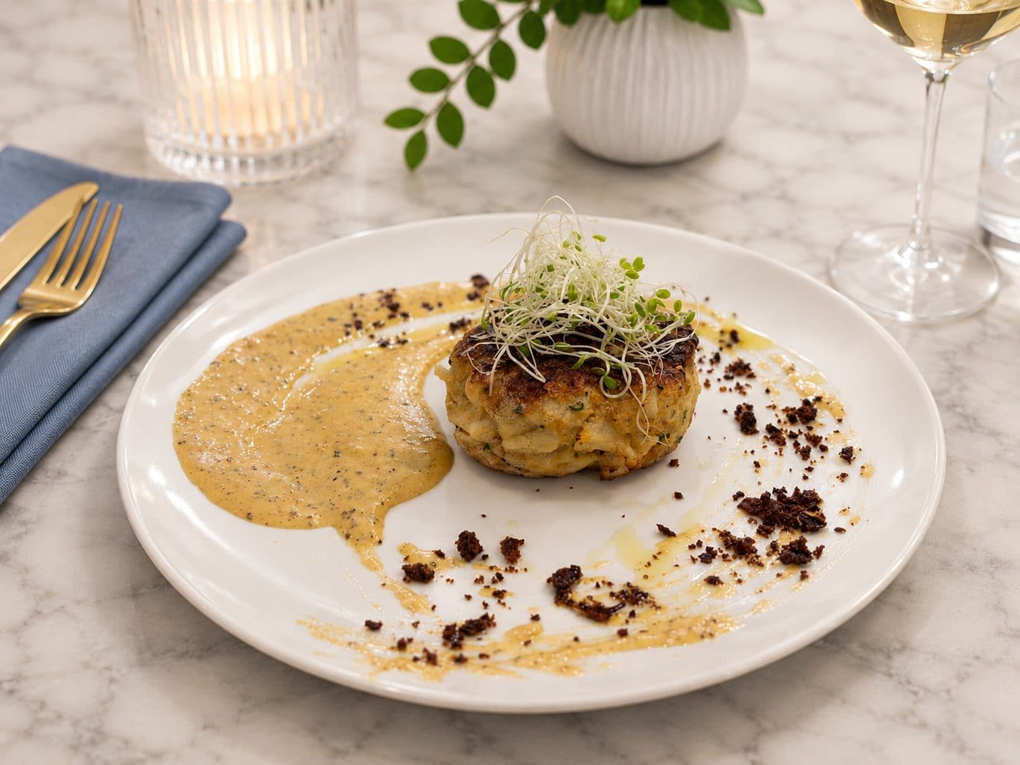 Jumbo lump crab cake